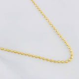 Cadena Militar Media Luna 11.3g / 50cm / 3mm Oro Amarillo 18K