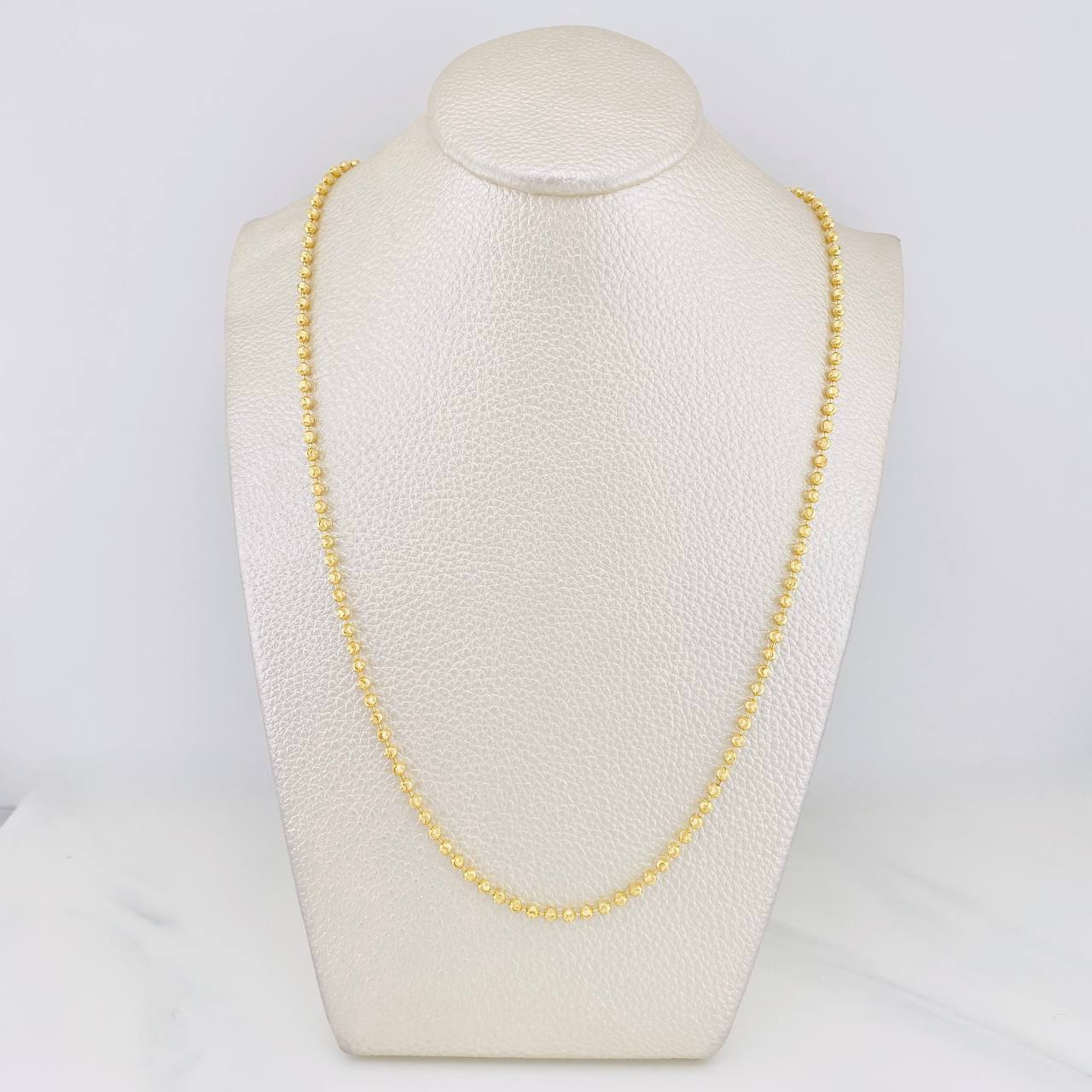 Cadena Militar Media Luna 11.3g / 50cm / 3mm Oro Amarillo 18K