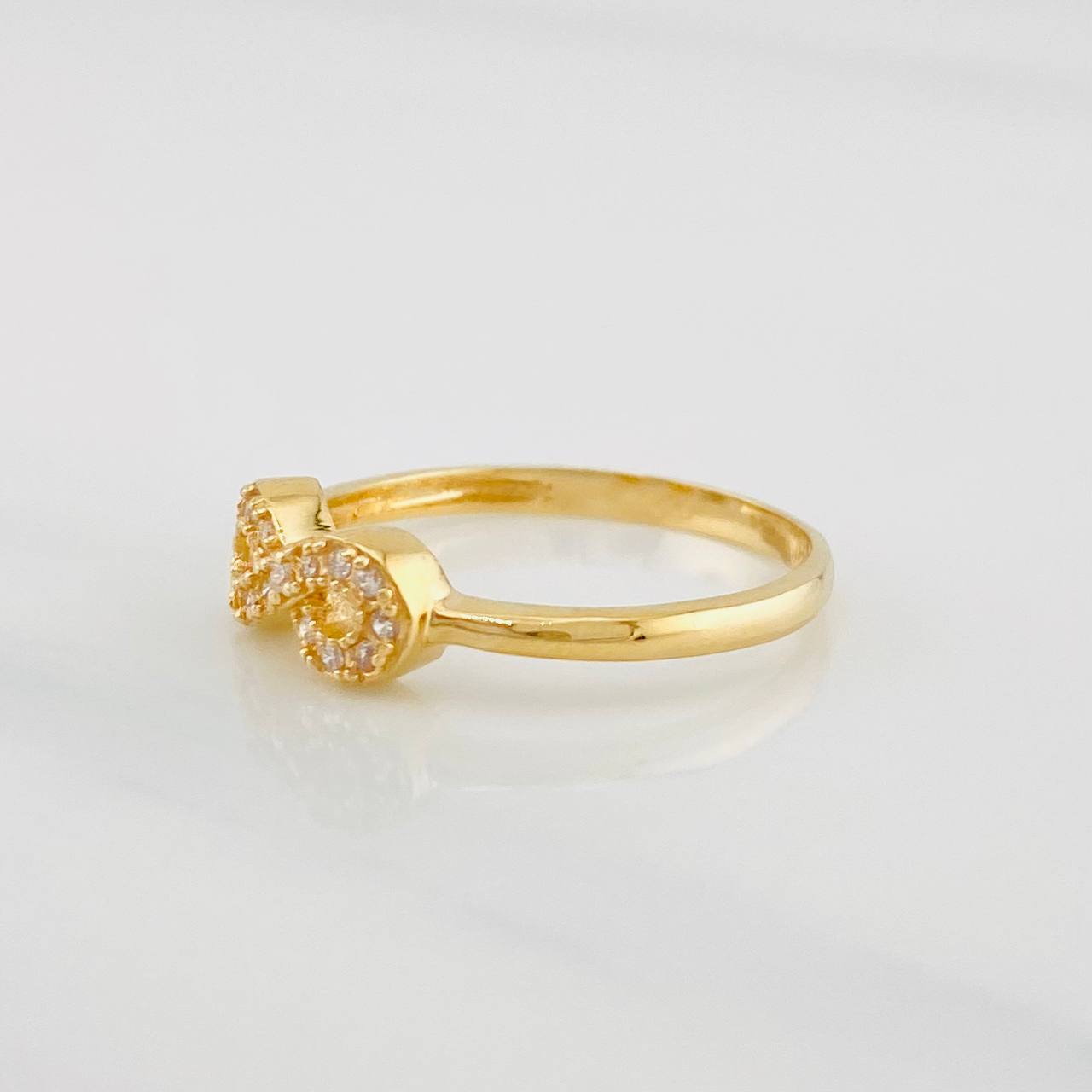 Anillo Infinito 1.85g / T6 1/4 Oro Amarillo 18K