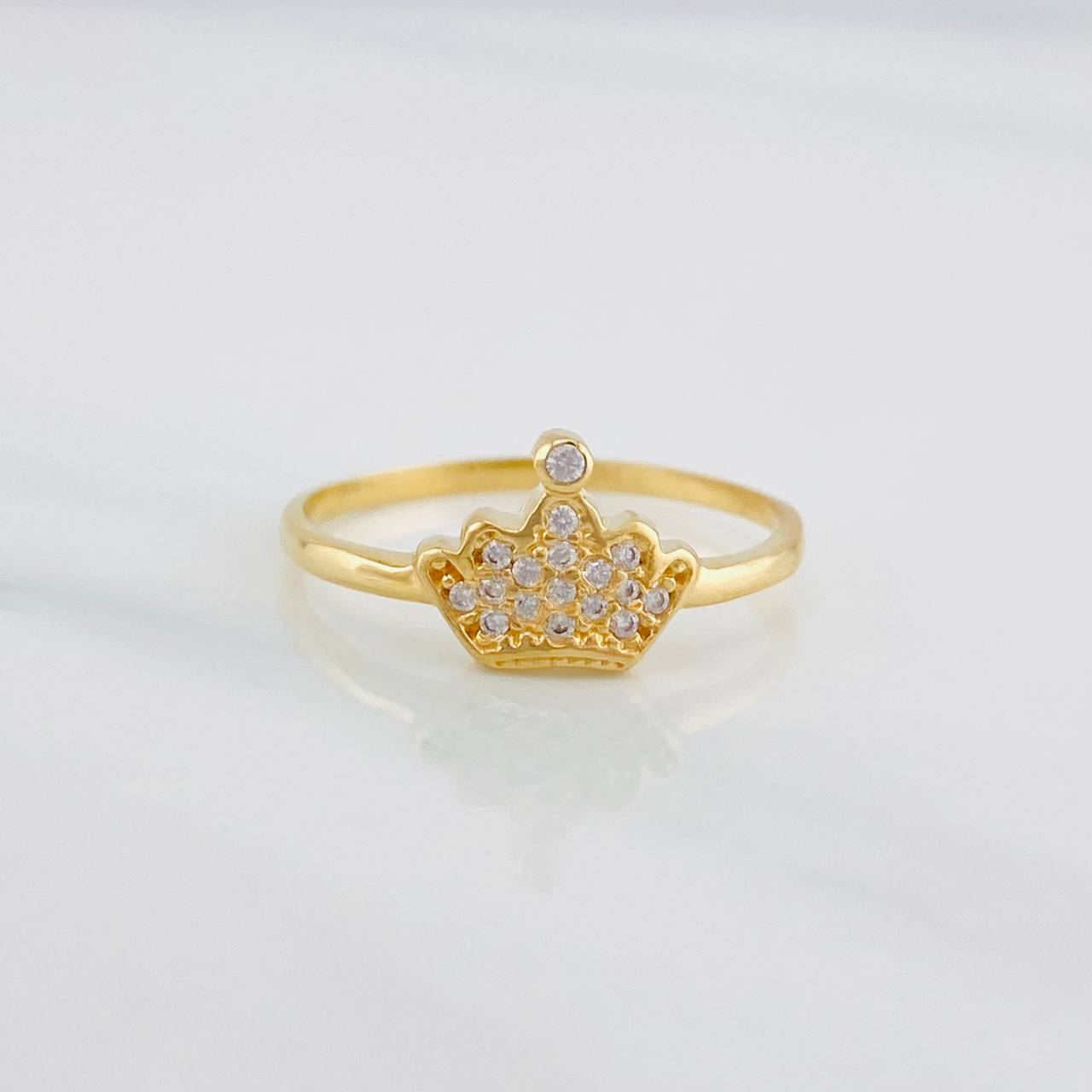 Anillo Corona 1.5g / T5 3/4 Oro Amarillo 18K