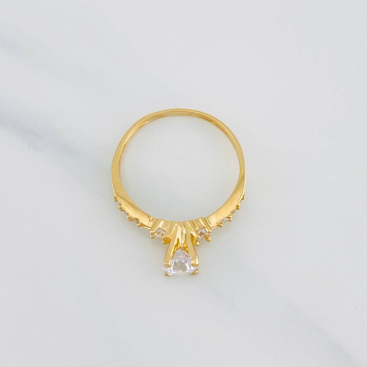 Anillo Solitario Churumbela 1.75g / T5 3/4 Oro Amarillo 18K