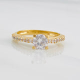 Anillo Solitario Churumbela 2.5g / T6 3/4 Oro Amarillo 18K