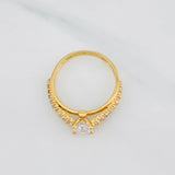Anillo Solitario Churumbela 2.5g / T6 3/4 Oro Amarillo 18K