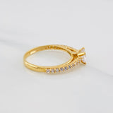 Anillo Solitario Churumbela 2.5g / T6 3/4 Oro Amarillo 18K