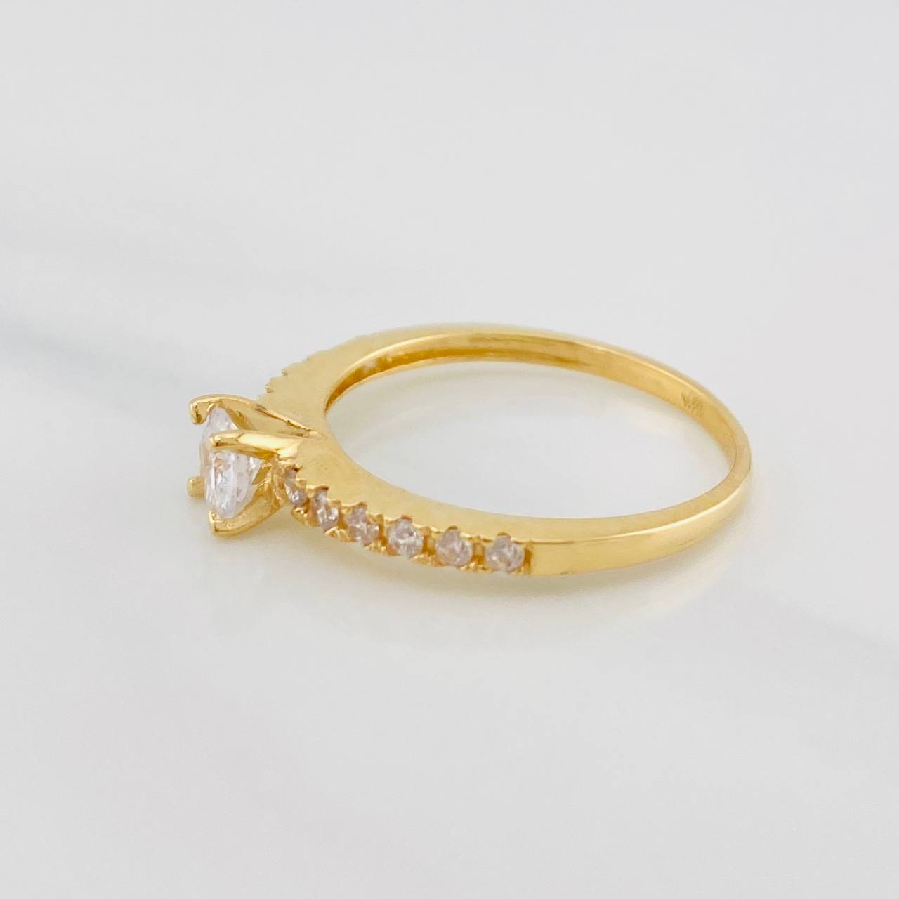 Anillo Solitario Churumbela 2g / T6 1/4 Oro Amarillo 18K
