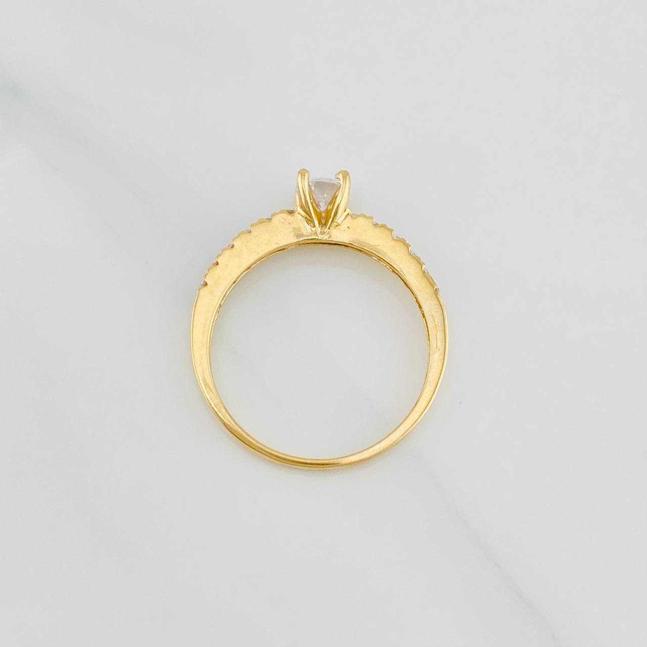 Anillo Solitario Churumbela 2g / T6 1/4 Oro Amarillo 18K