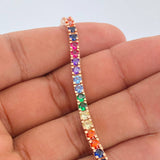 Pulso Tennis 13.8gr / 17.5cm / 3.22mm Oro Rosa 18K $