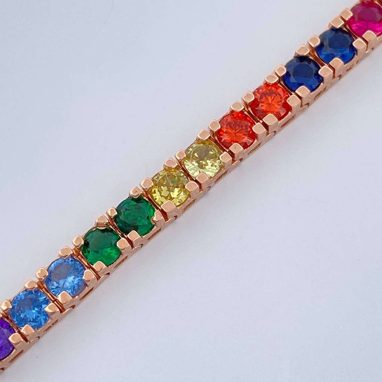 Pulso Tennis 13.8gr / 17.5cm / 3.22mm Oro Rosa 18K $