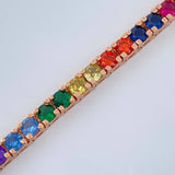 Pulso Tennis 13.8gr / 17.5cm / 3.22mm Oro Rosa 18K $