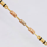Cadena Rustica Cruzada 3X1 11.55gr / 60cm / 4.2mm Tres Oros 18K ©