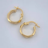 Candongas Nia 1.2gr / 1.5cm / Oro Amarillo 18K +