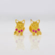 Topos Perro 1.1g / 8.2mm Oro Amarillo 18K