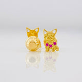Topos Perro 1.1g / 8.2mm Oro Amarillo 18K