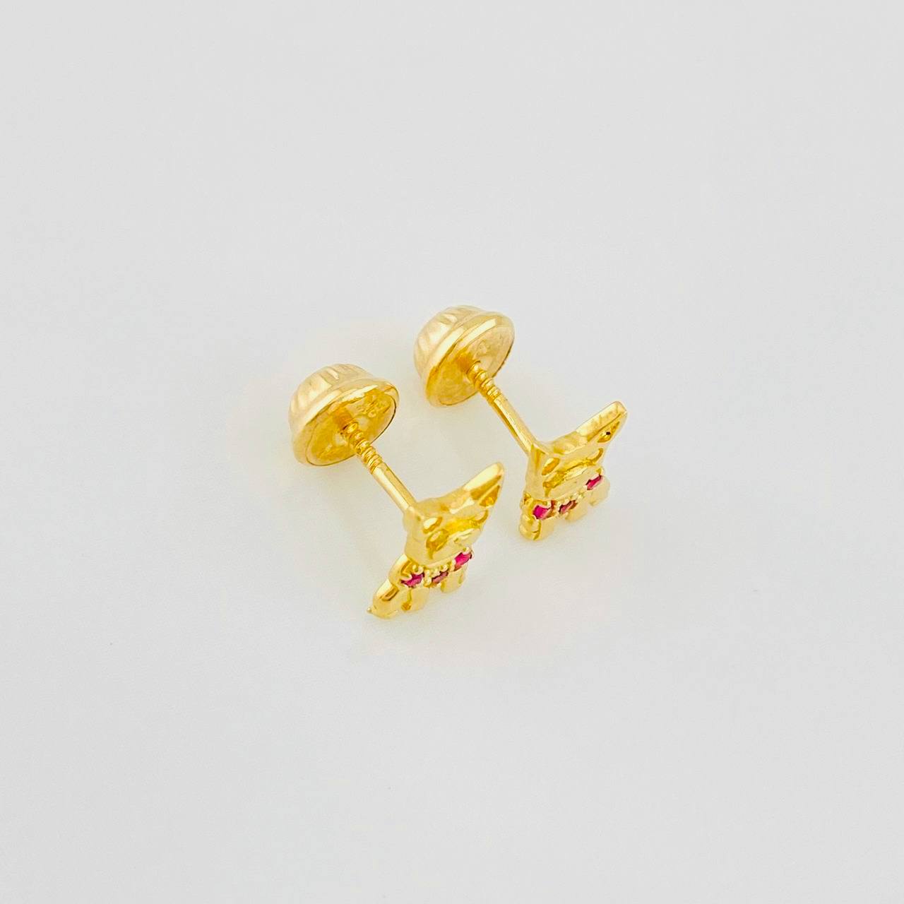 Topos Perro 1.1g / 8.2mm Oro Amarillo 18K