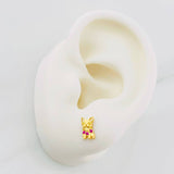 Topos Perro 1.1g / 8.2mm Oro Amarillo 18K