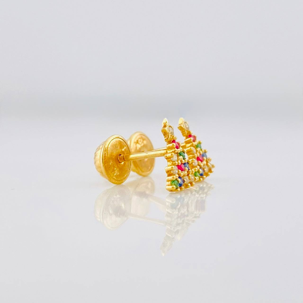 Topos Árbol de Navidad 0.75g / 8mm Oro Amarillo 18K