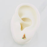 Topos Árbol de Navidad 0.75g / 8mm Oro Amarillo 18K