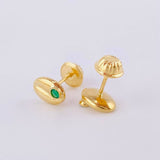 Topos Grano de Café 0.8g / 6.5mm Oro Amarillo 18K