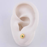 Topos Grano de Café 0.8g / 6.5mm Oro Amarillo 18K