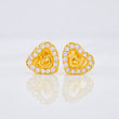 Topos Corazones 0.85g / 6.5mm Oro Amarillo 18K