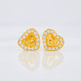 Topos Corazones 0.85g / 6.5mm Oro Amarillo 18K