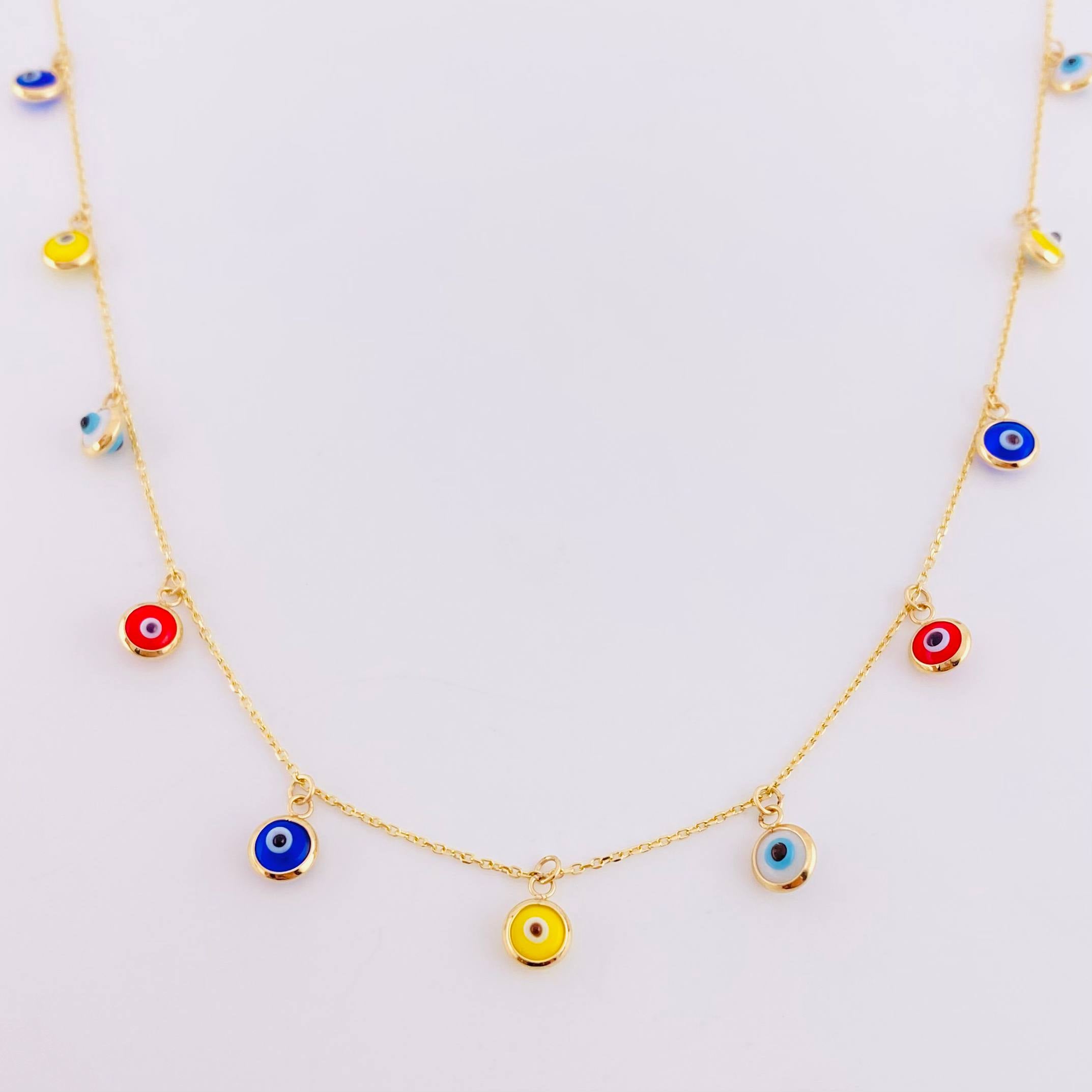 Cadena Aro Seguido Ojo Turco 2.85g / 45cm / 0.9mm Oro Amarillo 18K