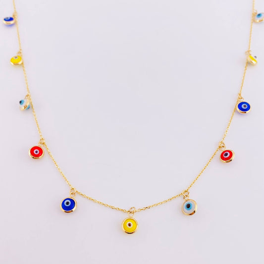 Cadena Aro Seguido Ojo Turco 2.85g / 45cm / 0.9mm Oro Amarillo 18K