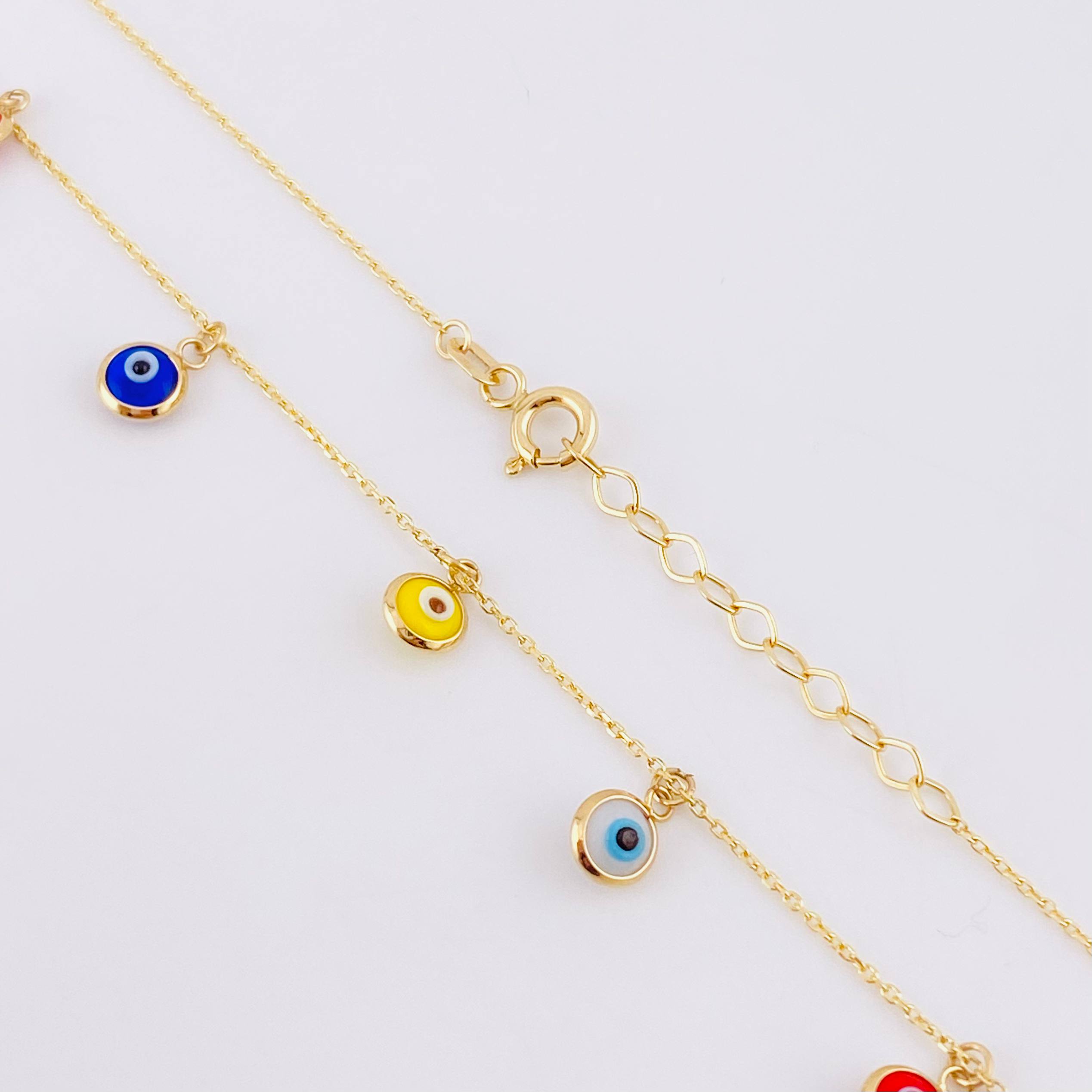Cadena Aro Seguido Ojo Turco 2.85g / 45cm / 0.9mm Oro Amarillo 18K