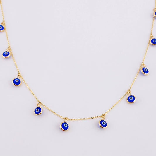 Cadena Aro Seguido Ojo Turco 2.9g / 45cm / 0.9mm Oro Amarillo 18K