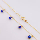 Cadena Aro Seguido Ojo Turco 2.9g / 45cm / 0.9mm Oro Amarillo 18K