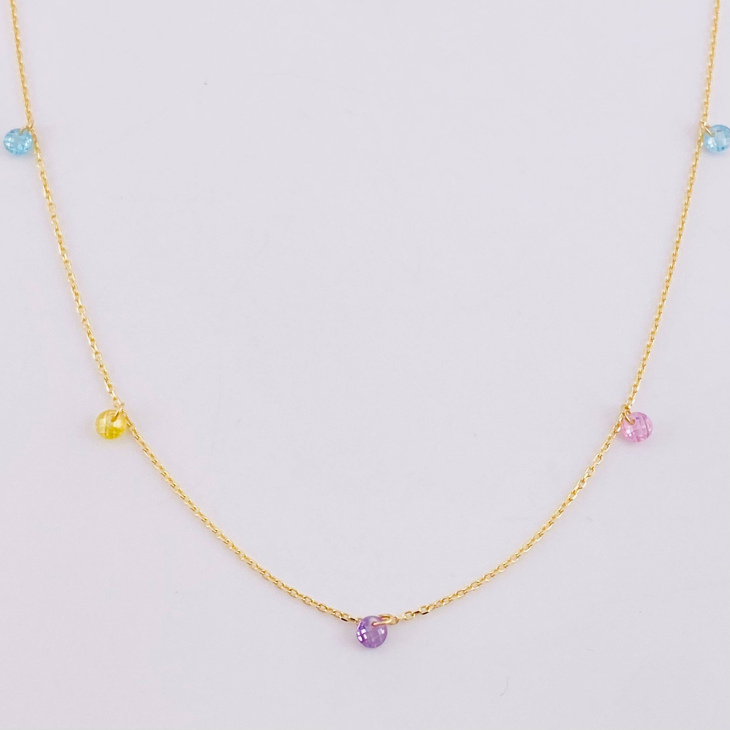Cadena Aro Seguido Perlas 1.8g / 45cm / 0.9mm Oro Amarillo 18K