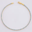 Pulso Tenis 2g / 16.6cm / 1.5mm Oro Amarillo 18K