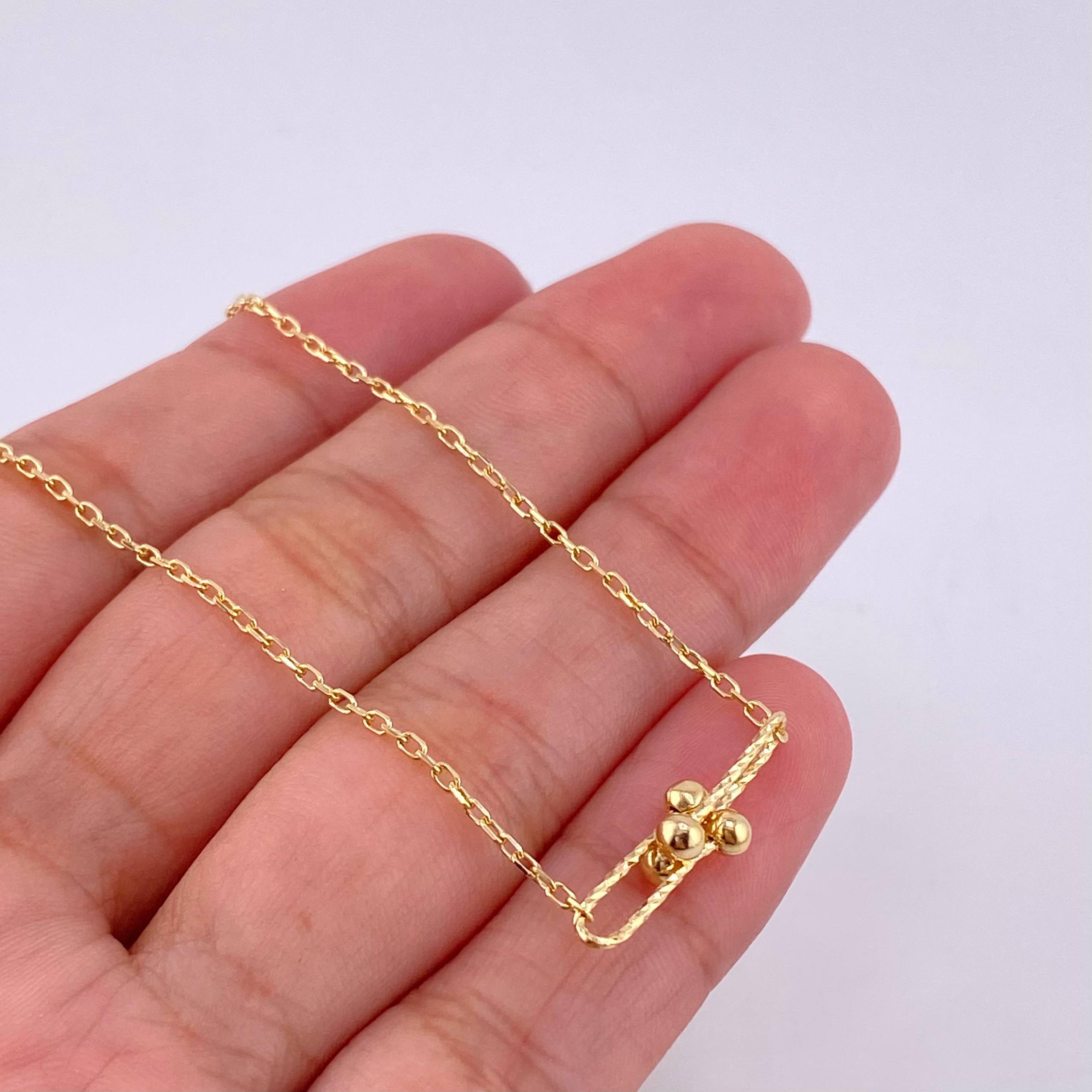 Pulso Modulable Aro Seguido Celula 2.2g / 20.9cm - 18.6cm / 1.3mm Oro Amarillo 18K