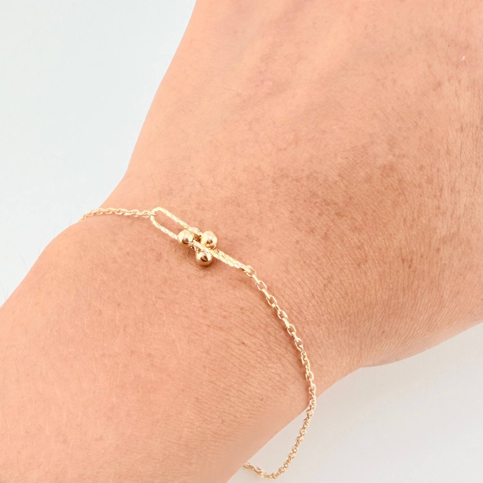 Pulso Modulable Aro Seguido Celula 2.2g / 20.9cm - 18.6cm / 1.3mm Oro Amarillo 18K