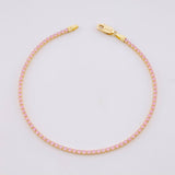 Pulso Tenis 2g / 16.6cm / 1.5mm Oro Amarillo 18K