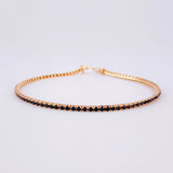 Pulso Tenis 5.9g / 20.6cm / 2mm Oro Rosa 18K