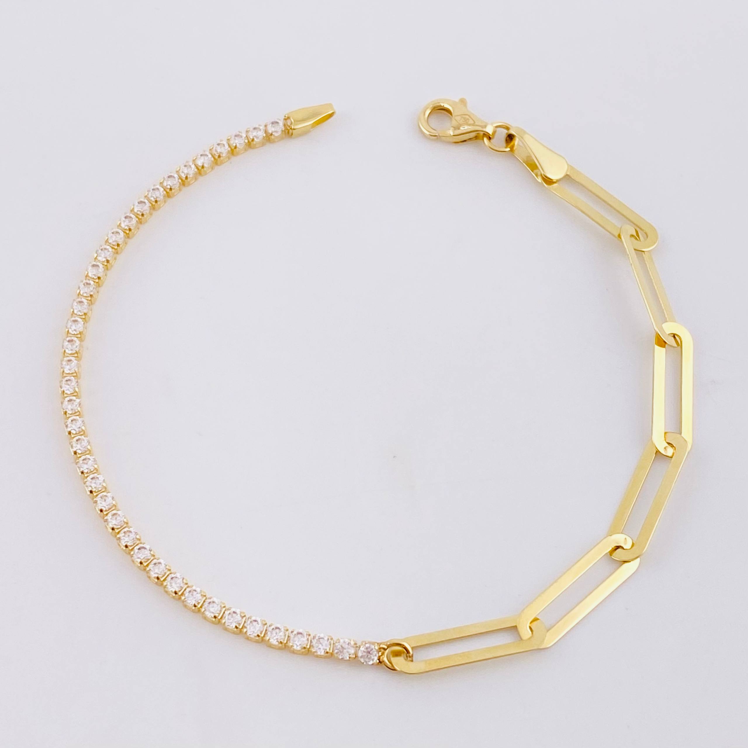 Pulso Tenis Cajón 2.7g / 17.3cm / 1.8mm Oro Amarillo 18K