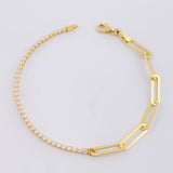 Pulso Tenis Cajón 2.7g / 17.3cm / 1.8mm Oro Amarillo 18K