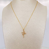 Set Cadena Aro Seguido + Dije Fe / 2.55g / 45cm Oro Amarillo 18K