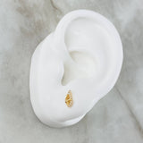 Topos Alas Mariposa 0.85gr / Circones Blancos Oro Amarillo *