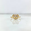Anillo Cabeza Oso 1.9gr / T6 / Circones Blancos Azules Oro Amarillo