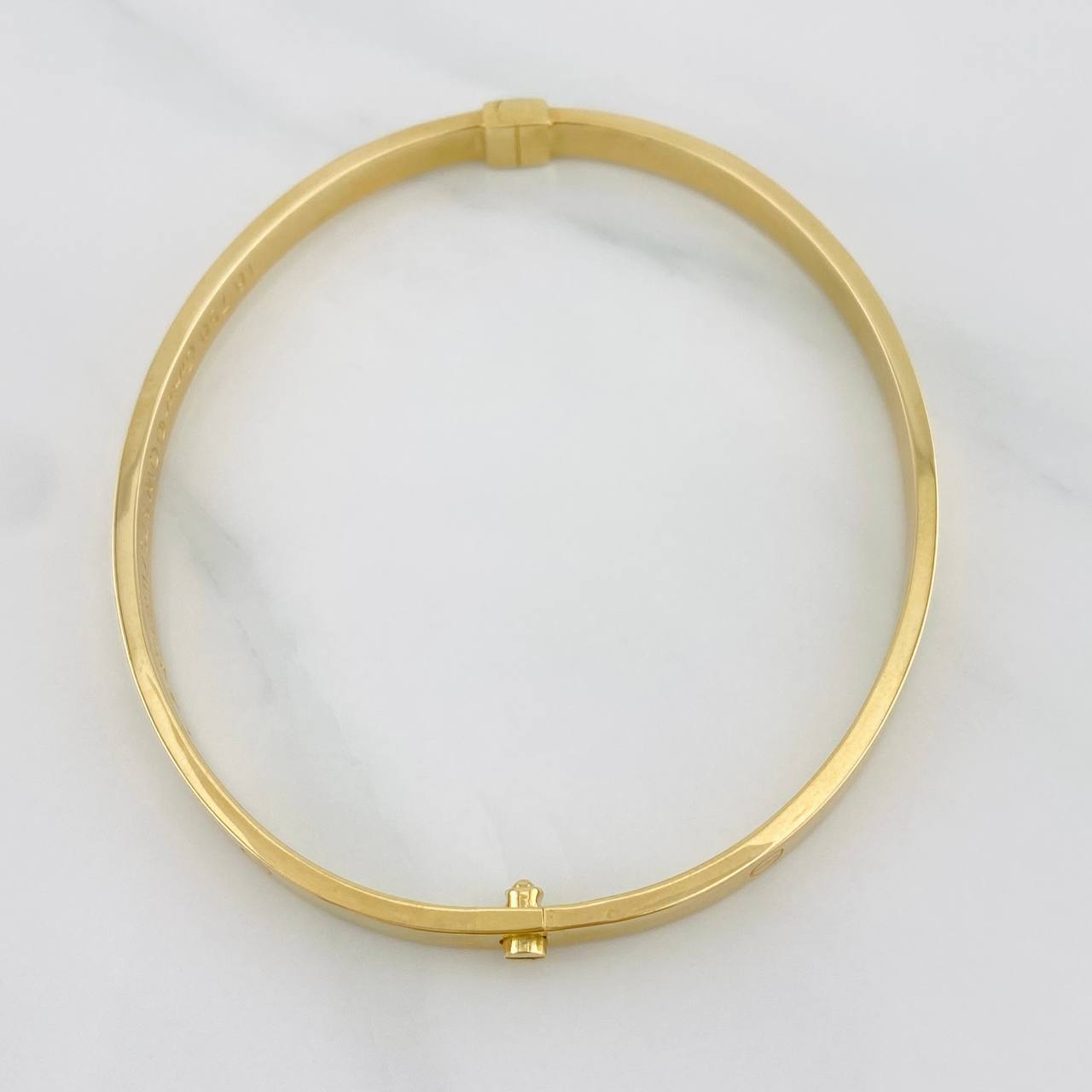 Pulso Aro Tornillo 5.8g / 18cm / 4mm Oro Amarillo 18K