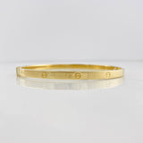 Pulso Aro Tornillo 5.8g / 18cm / 4mm Oro Amarillo 18K