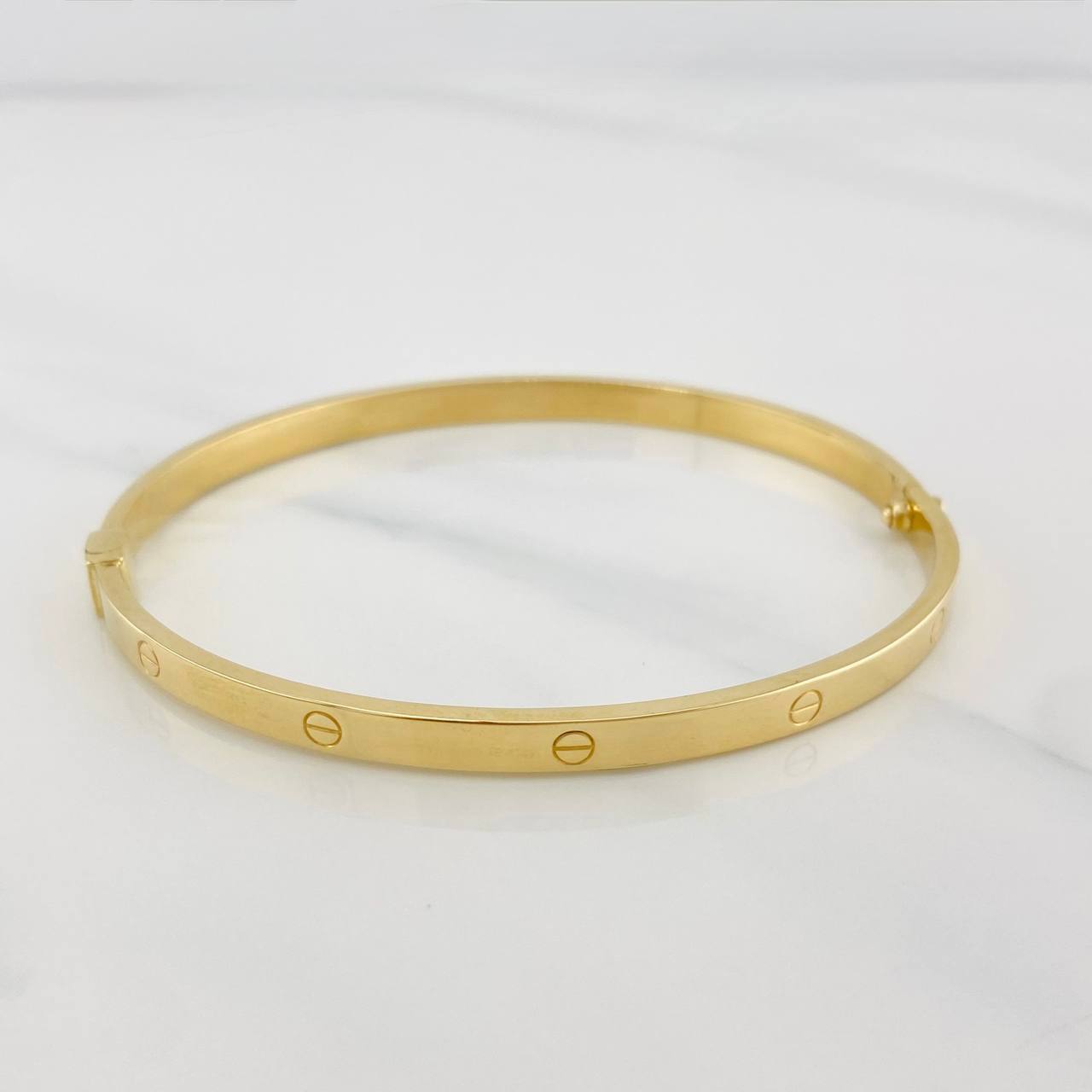 Pulso Aro Tornillo 5.8g / 18cm / 4mm Oro Amarillo 18K