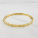 Pulso Aro Tornillo 5.8g / 18cm / 4mm Oro Amarillo 18K