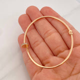 Pulso Aro Clavo 4.8g / 17cm / 2mm Oro Rosa 18K
