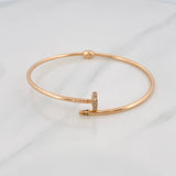 Pulso Aro Clavo 4.8g / 17cm / 2mm Oro Rosa 18K
