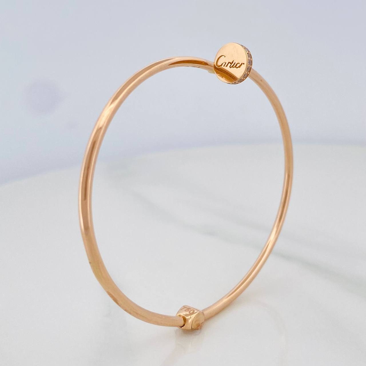 Pulso Aro Clavo 4.8g / 17cm / 2mm Oro Rosa 18K