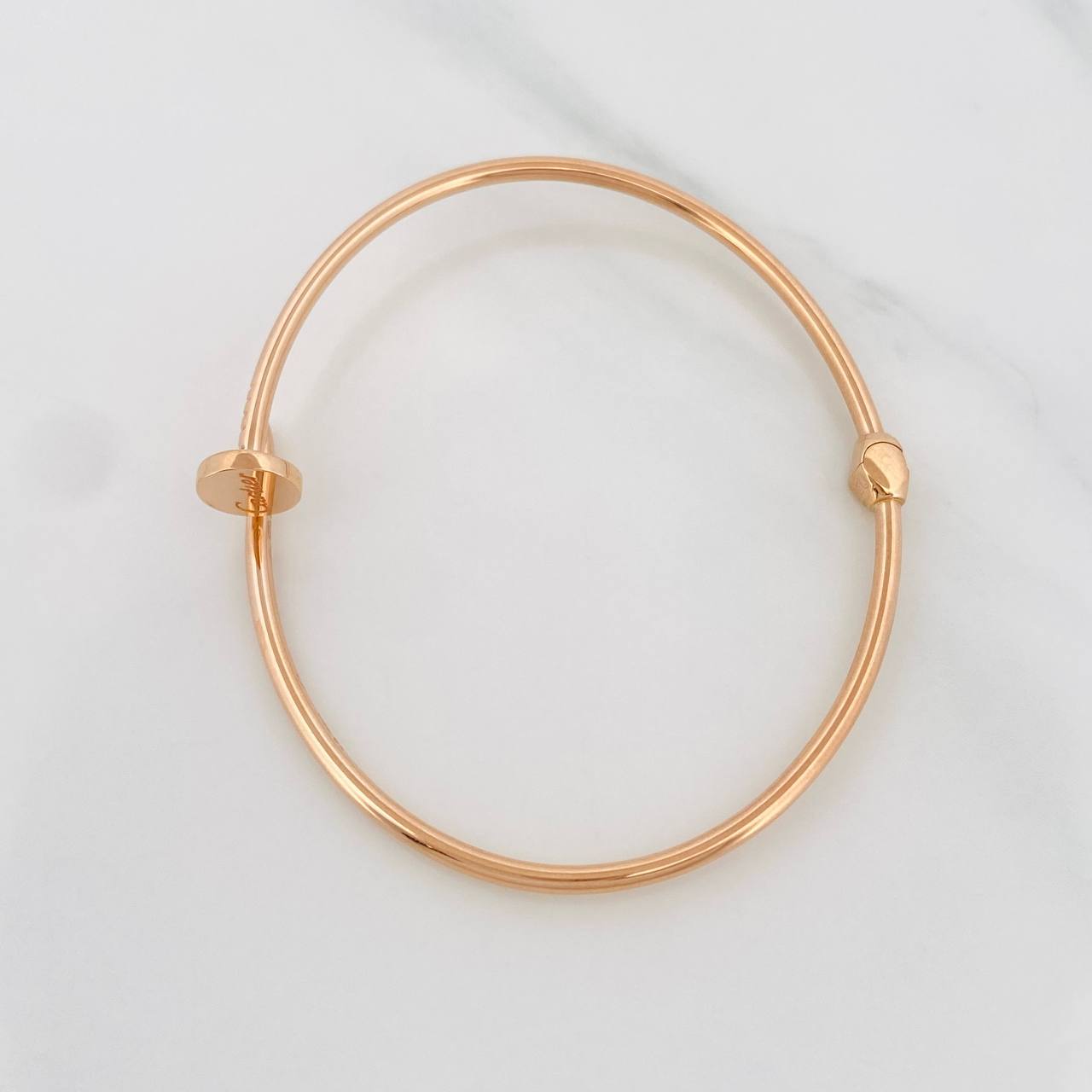 Pulso Aro Clavo 5.2g / 17cm / 2mm Oro Rosa 18K