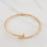 Pulso Aro Clavo 5.2g / 17cm / 2mm Oro Rosa 18K